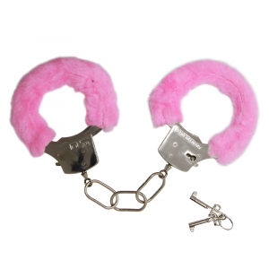 Наручники металлические "Pretty Love" розовый мех